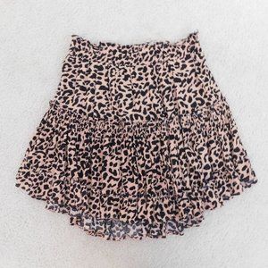Cute leopard print flowy skirt